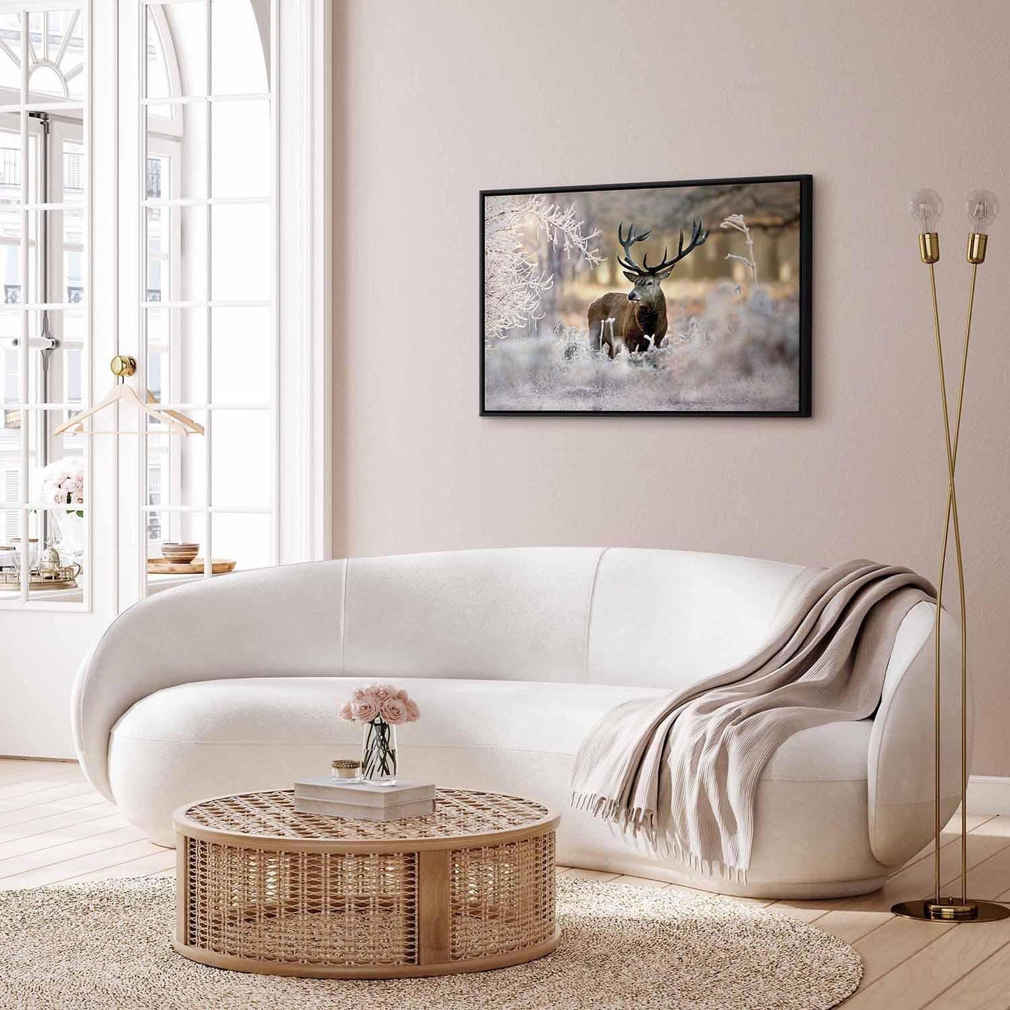 Leinwandbild - Deer in the Cold