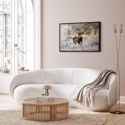 Leinwandbild - Deer in the Cold