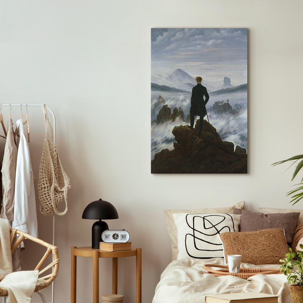 Leinwandbild - Caspar David Friedrich – Wanderer above the Sea of Fog