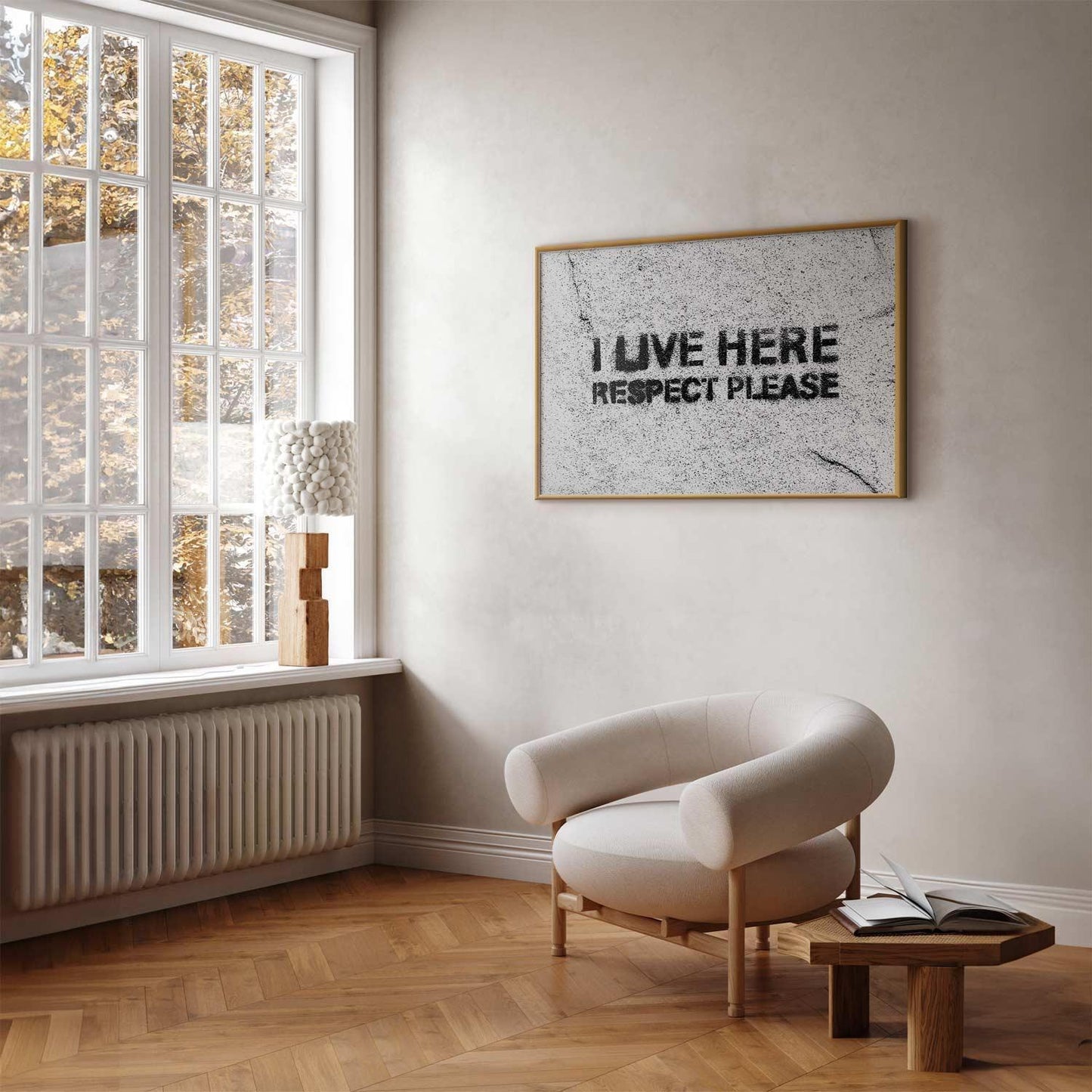 Poster - I Live Here, Respect Please Artgeist