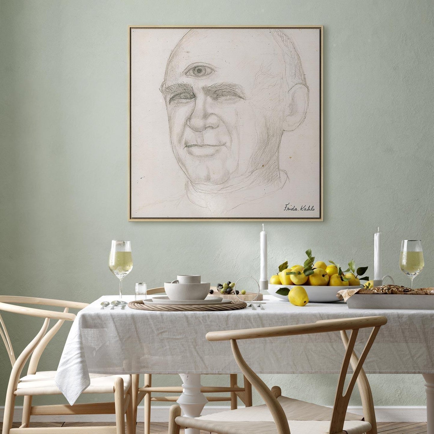 Leinwandbild - Frida Kahlo – Portrait of Nacho Aguirre