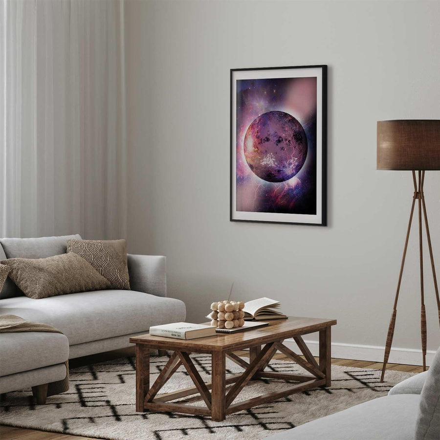 Poster Unbekannter Planet – Fantasie trifft Kosmos