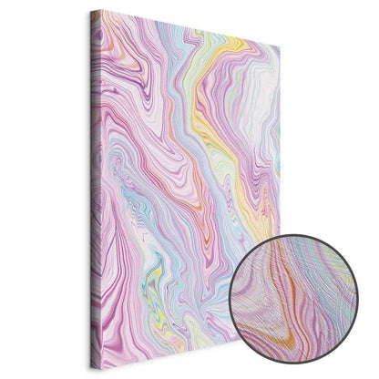 Leinwandbild - Colorful Dream - Abstract Shapes in Pastel Colors