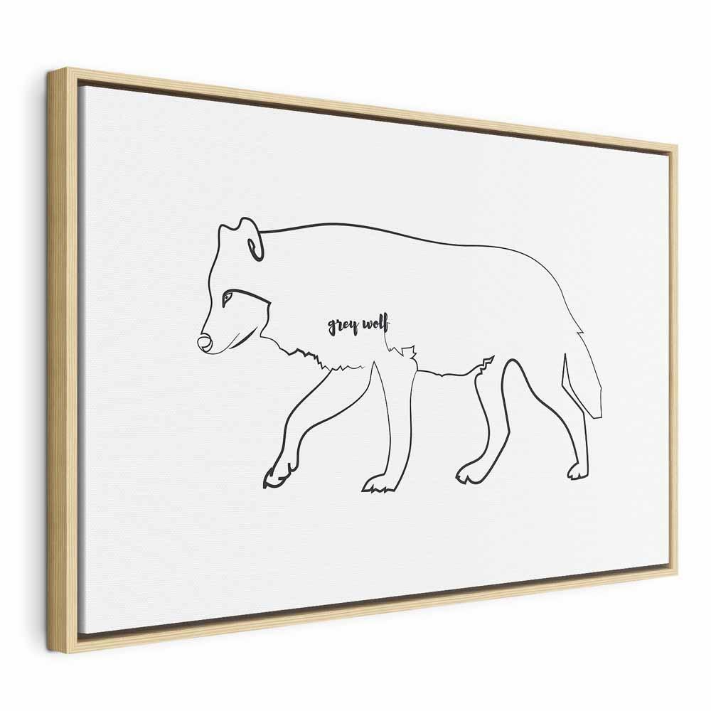 Leinwandbild - Wolf (1 Part) Wide