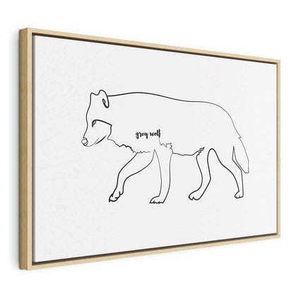 Leinwandbild - Wolf (1 Part) Wide