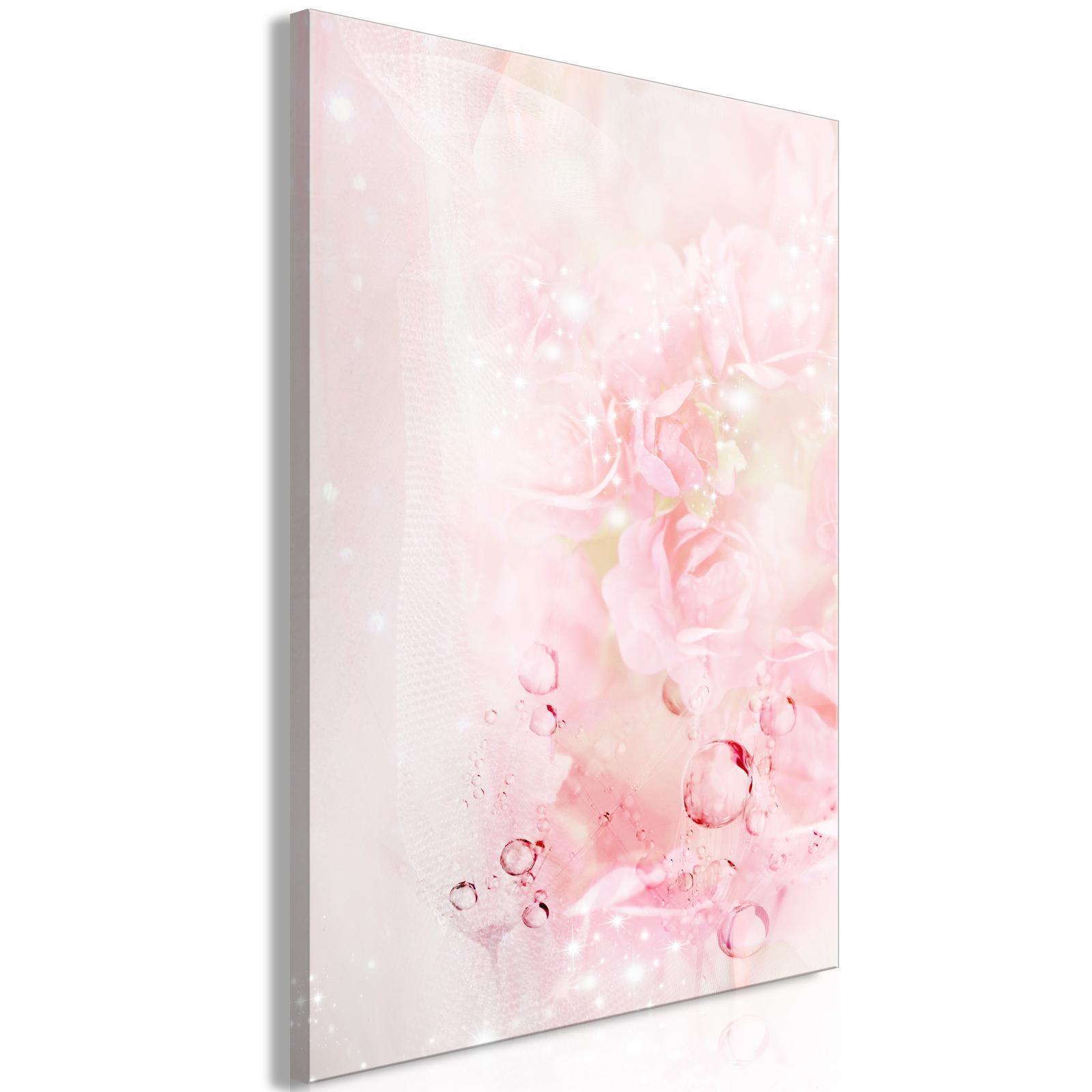 Leinwandbild - Pink Nature (1 Part) Vertical Artgeist