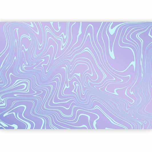 Fototapete - Sea Abstraction - Intriguing Composition of Wavy Shapes in Shades of Blue Artgeist