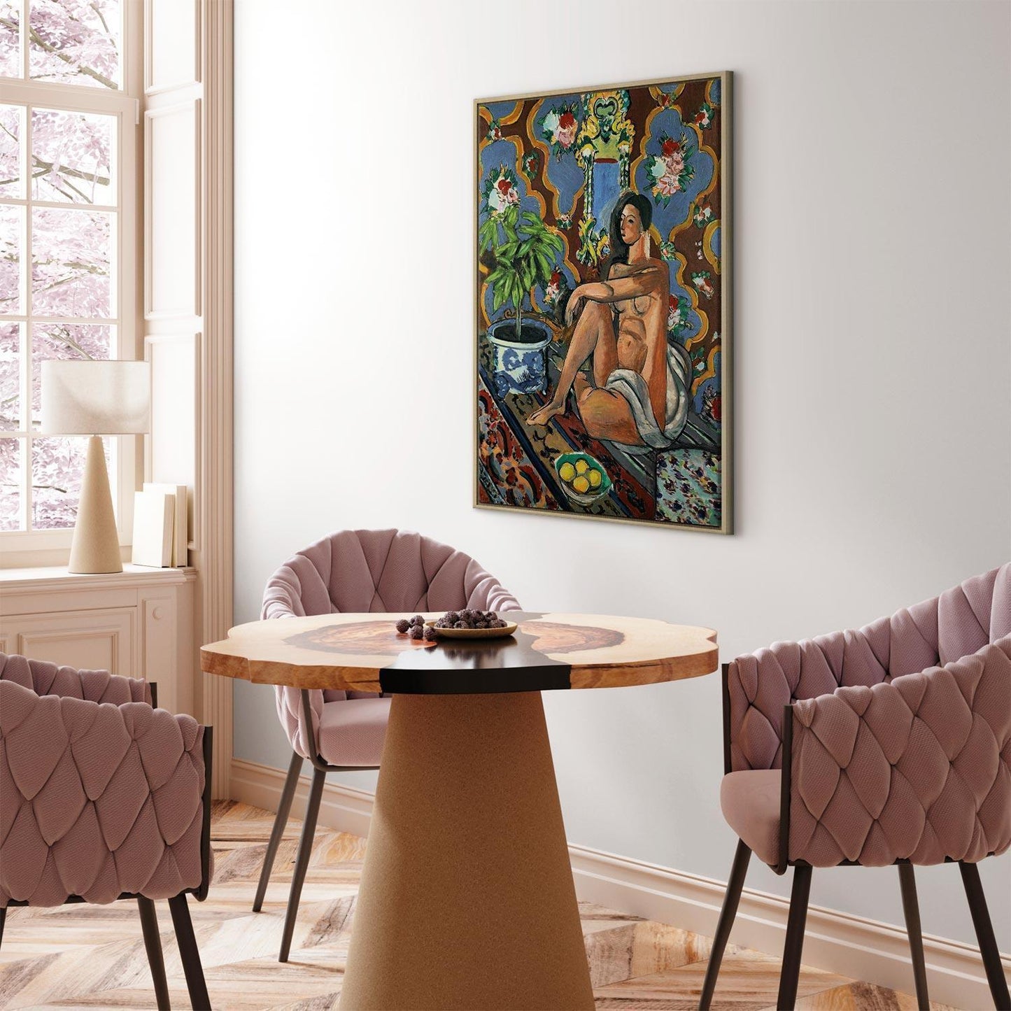 Leinwandbild - Henri Matisse – Decorative Figure on Ornamental Ground