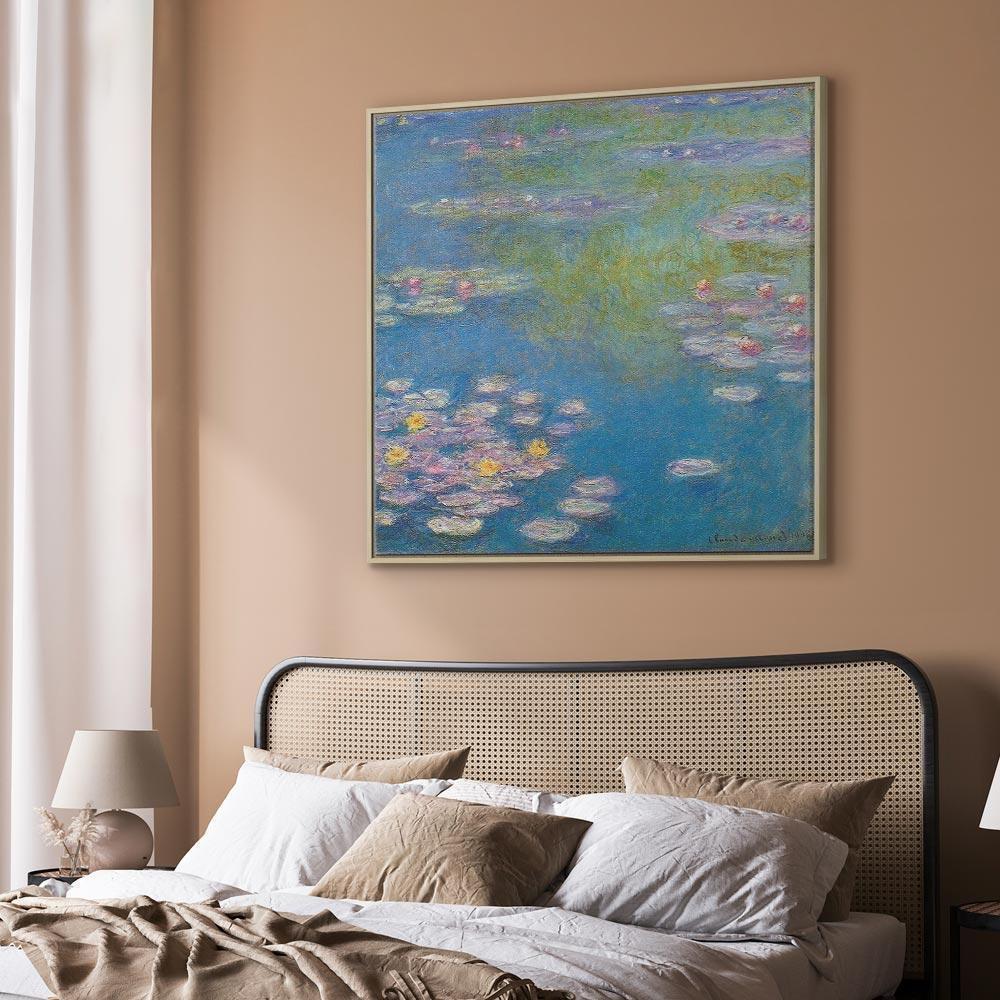 Leinwandbild - Claude Monet – Water lilies in Giverny