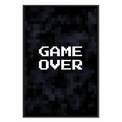 Leinwandbild - Pixel Game Over
