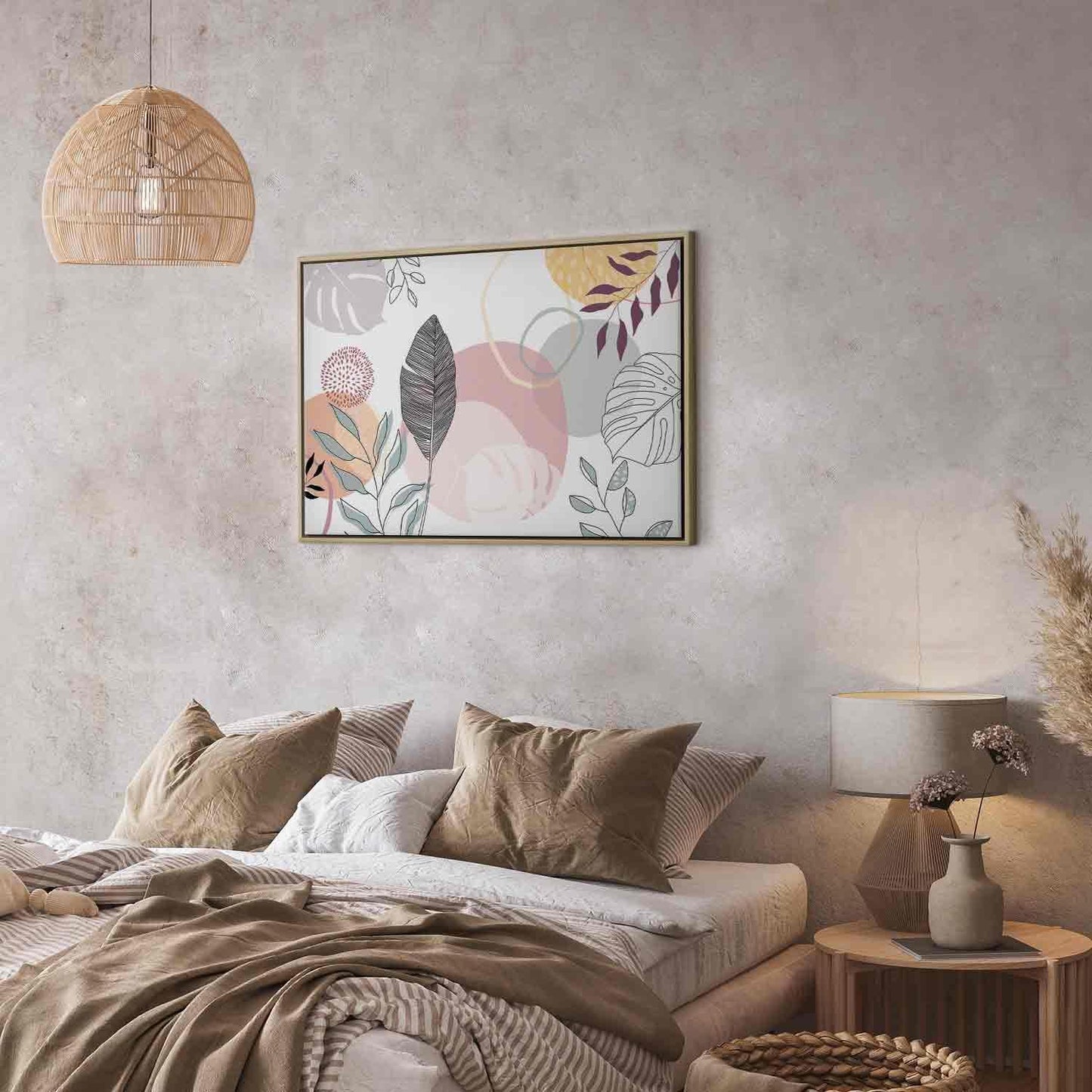 Leinwandbild - Pastel line art