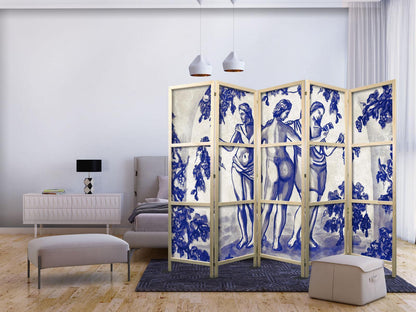 Japanischer Paravent - The Three Graces - Women Among Vineyards Inspired by Ancient Painting