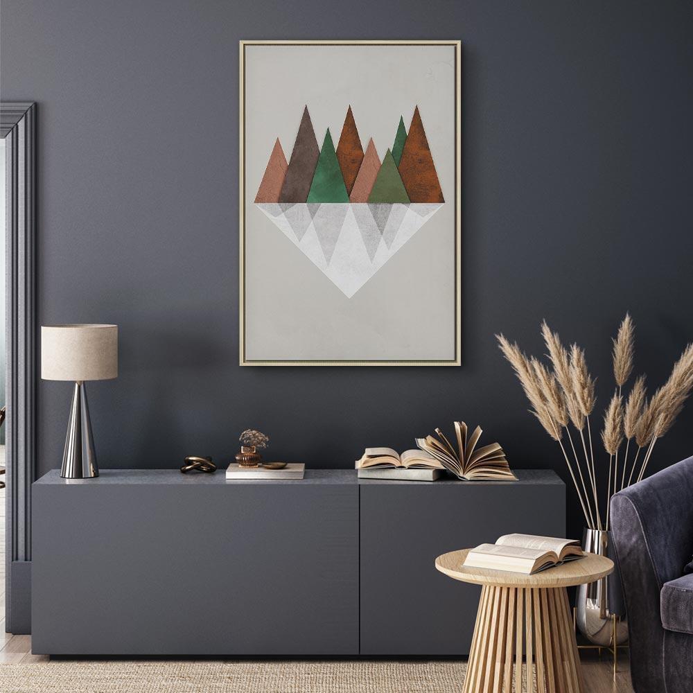 Leinwandbild - Symmetrical Land (1 Part) Vertical