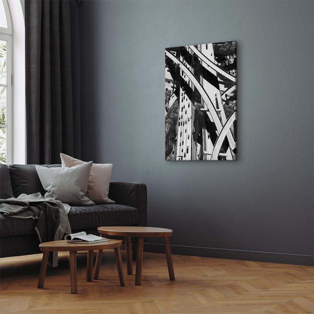Leinwandbild - City Geometry (1 Part) Vertical