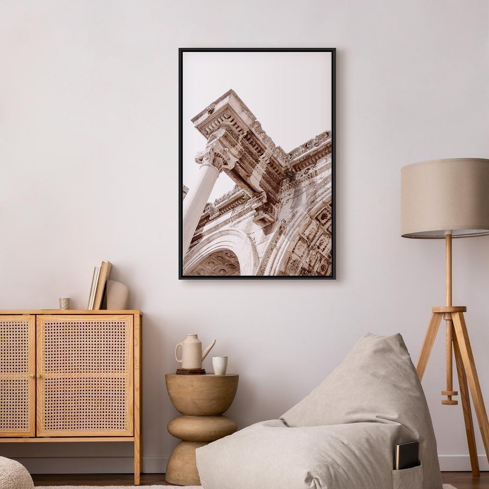 Leinwandbild - Temple of Hadrian (1 Part) Vertical