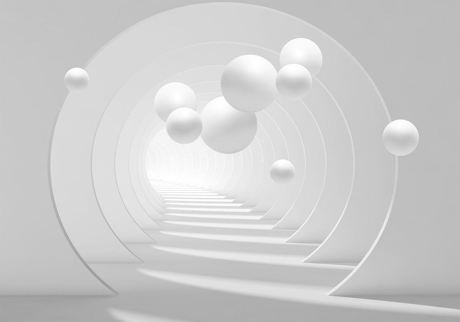 Tiefe Wandgestaltung mit futuristischem 3D-Design