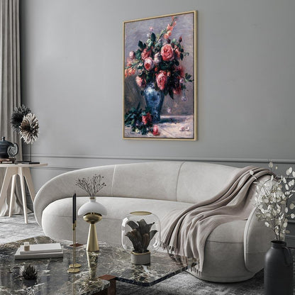 Leinwandbild - Pierre-Auguste Renoir – Vase of Roses