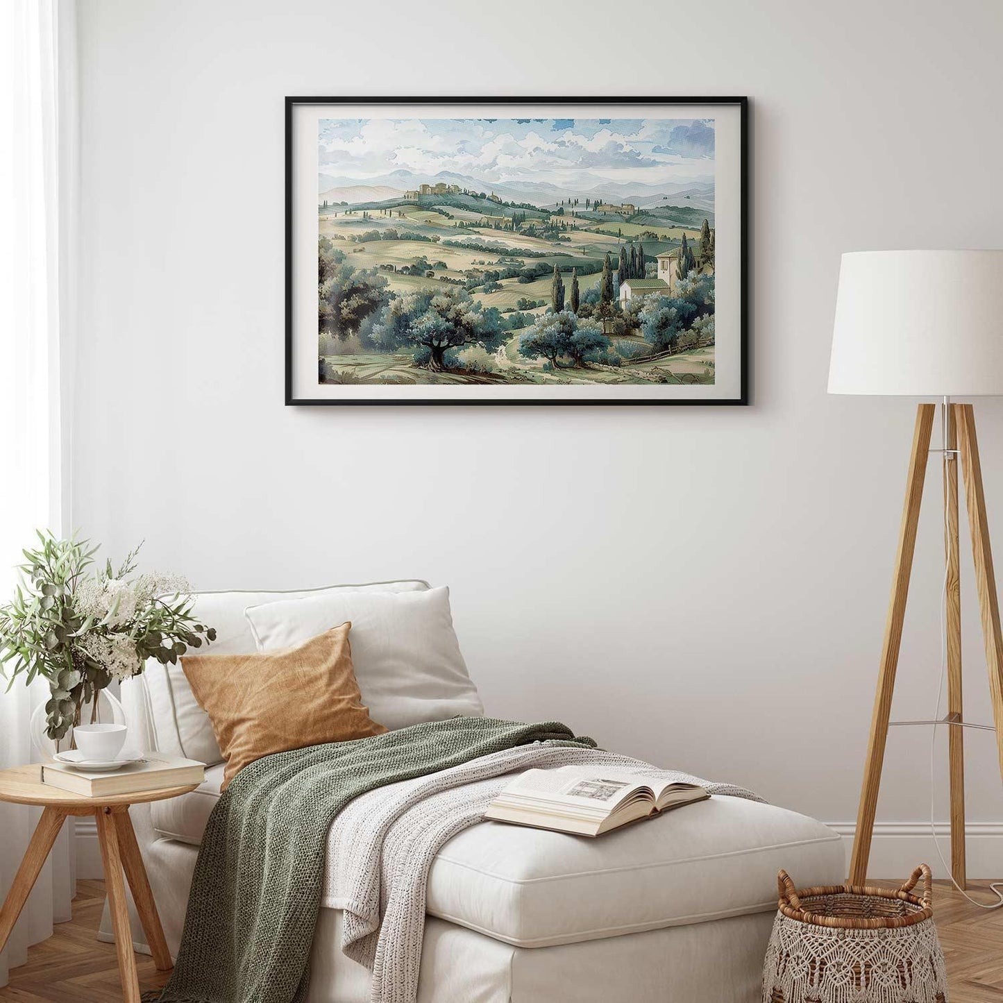 Poster - Landscape with Sunny Green Fields Artgeist