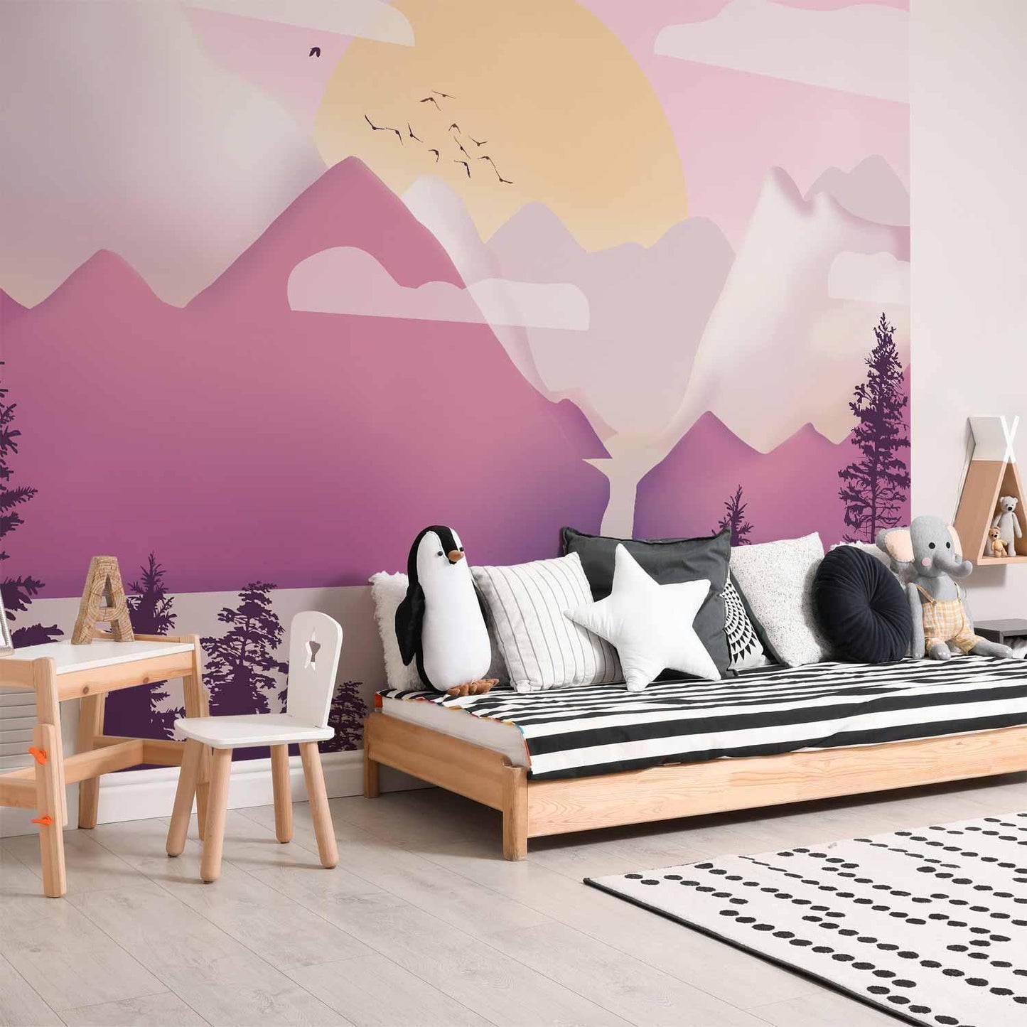 Fototapete - Landscape at Sunset - Third Variant