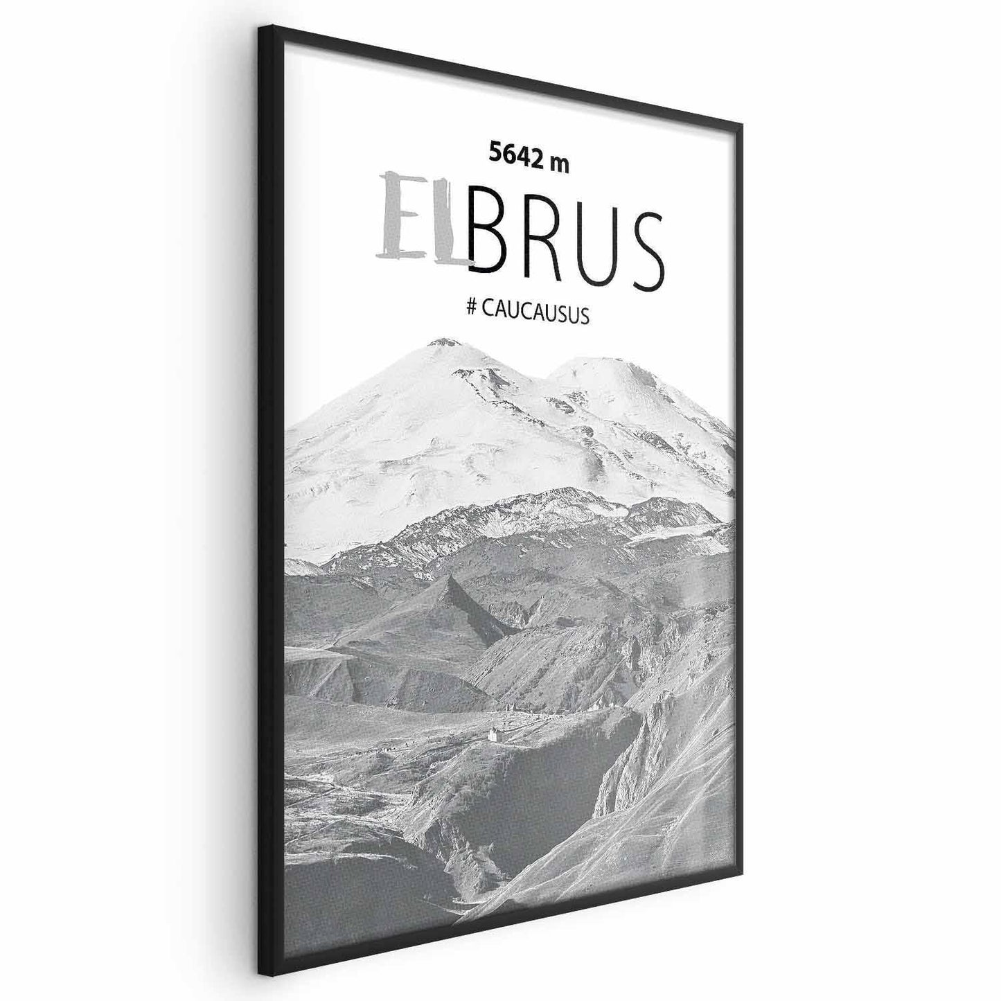 Poster - Majestic mountain peak Elbrus mountain crown mountain landscape