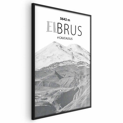 Poster - Majestic mountain peak Elbrus mountain crown mountain landscape