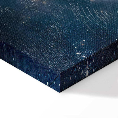 Leinwandbild - Astronomical Wonders: Clouds and Stars in Harmonious Combination