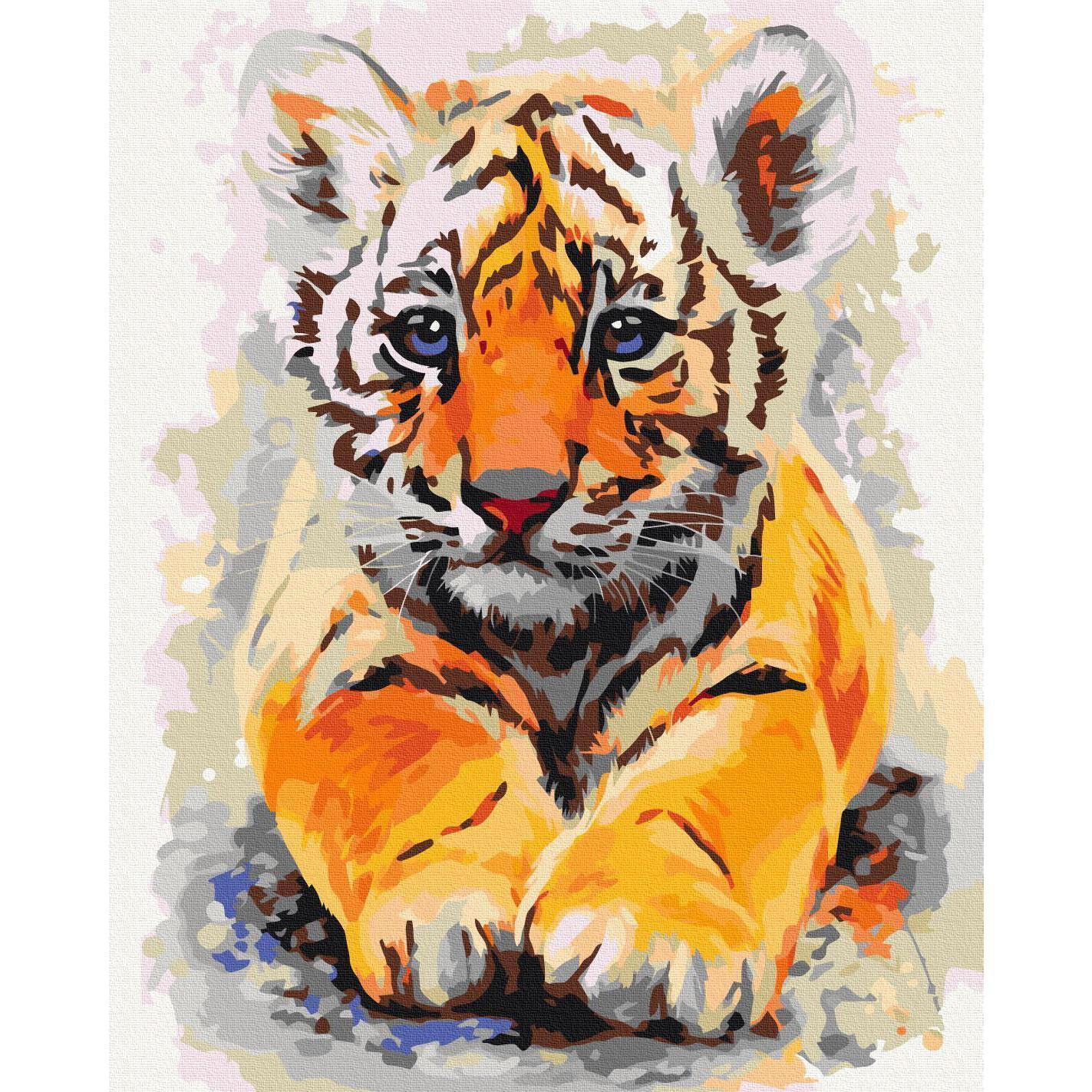 Malen nach Zahlen - Baby Tiger