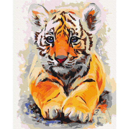Malen nach Zahlen - Baby Tiger