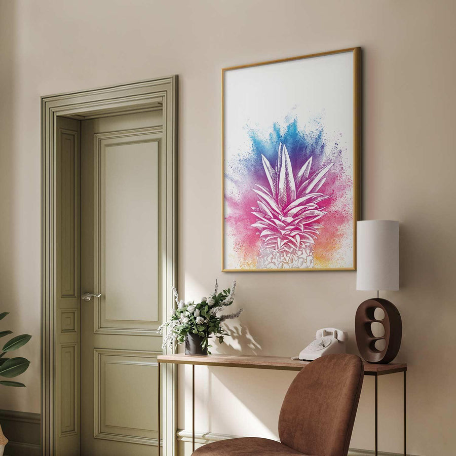 Poster - Colorful Pineapple Artgeist