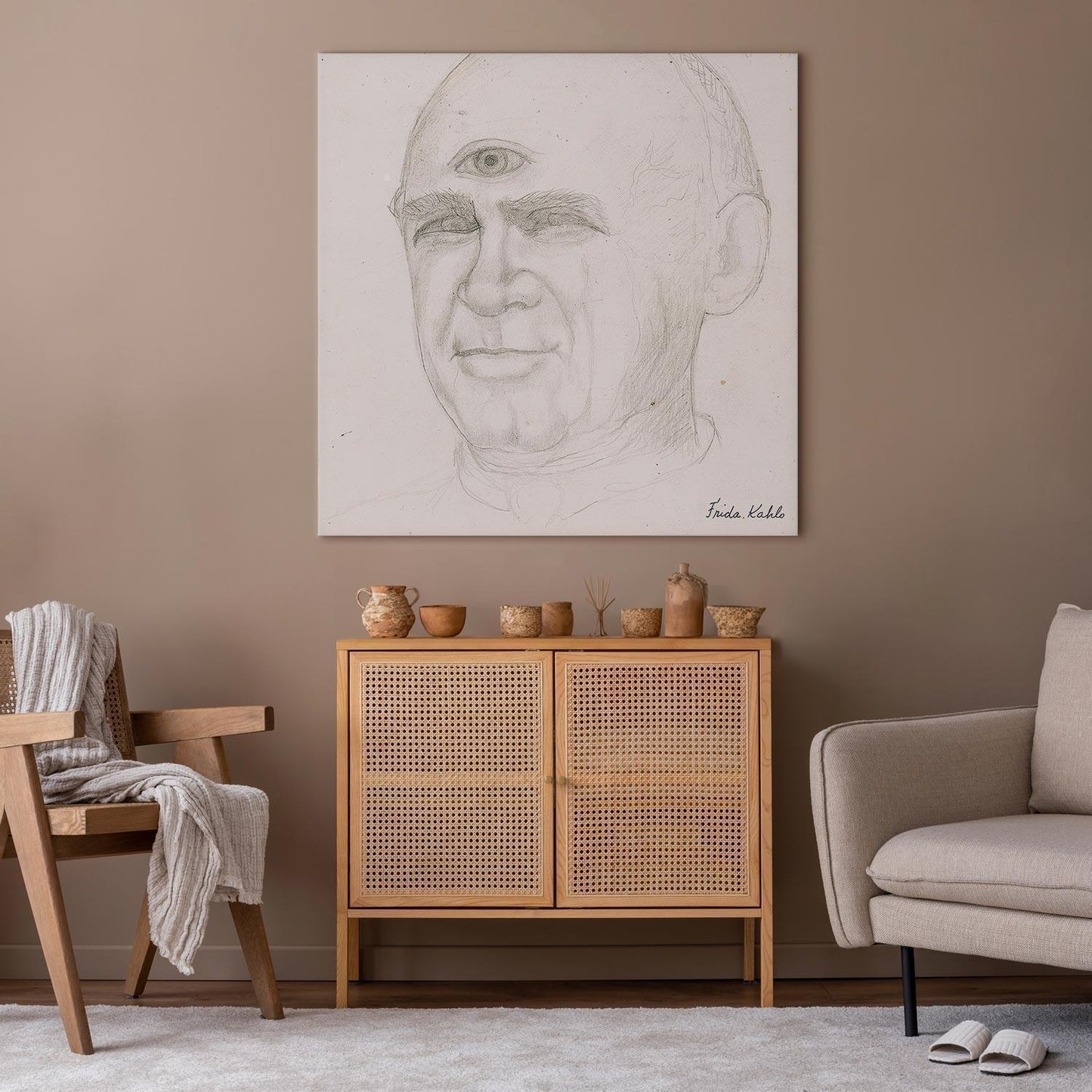 Leinwandbild - Frida Kahlo – Portrait of Nacho Aguirre