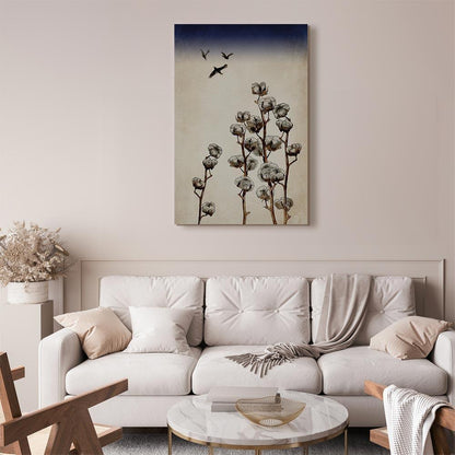 Leinwandbild - Cotton Branches (1 Part) Vertical