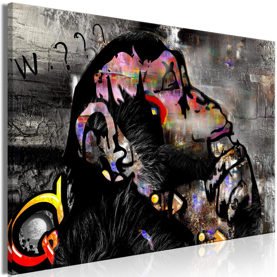 Leinwandbild - Pensive Monkey (1 Part) Wide Artgeist