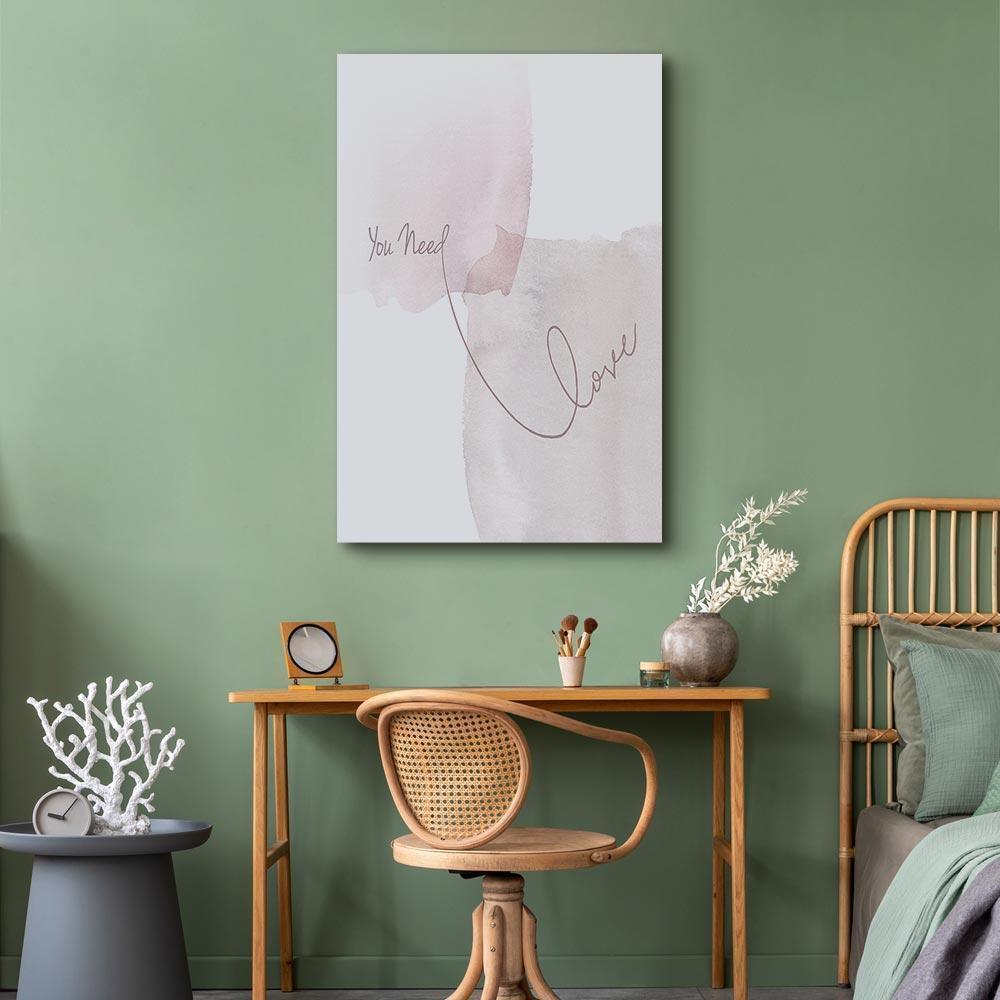 Leinwandbild - You Need Love (1 Part) Vertical