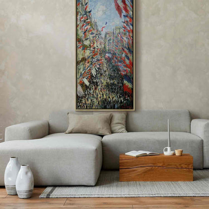 Leinwandbild - Claude Monet – The Rue Montorgueil in Paris, Celebration of June 30, 1882