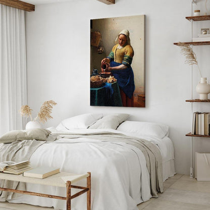 Leinwandbild - Jan Vermeer – The Milkmaid