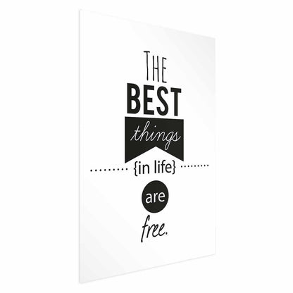 Poster - The Best Things in Life Are Free Artgeist