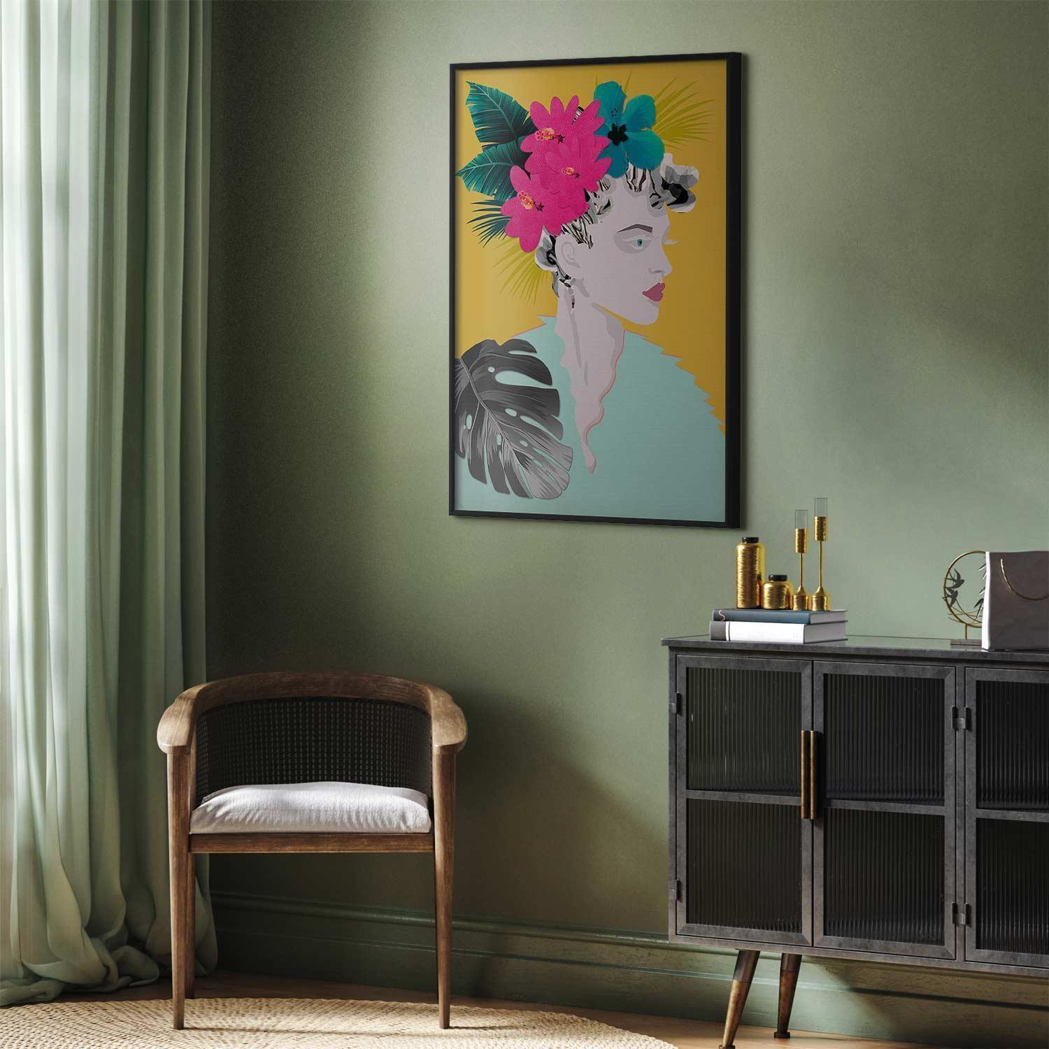 Poster - Flowers in the Hair Artgeist