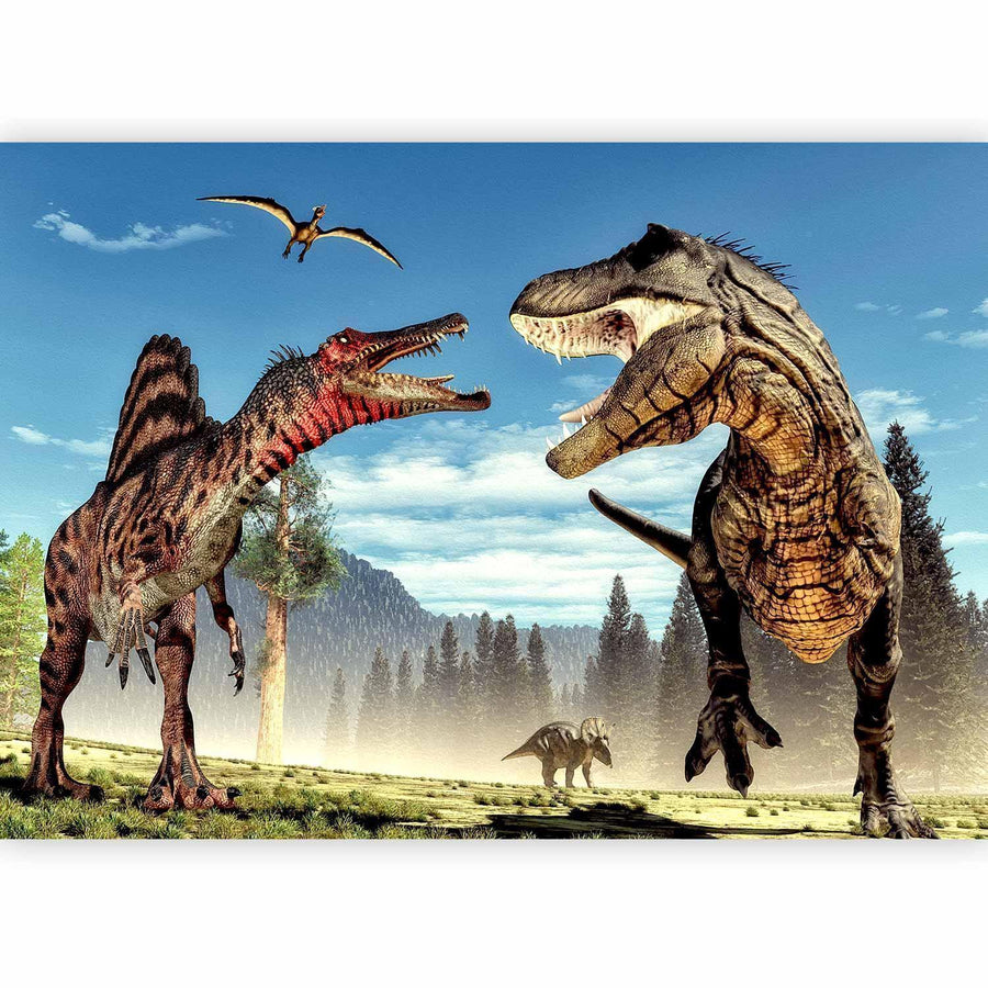 Realistische Dino-Szene für das Kinderzimmer

