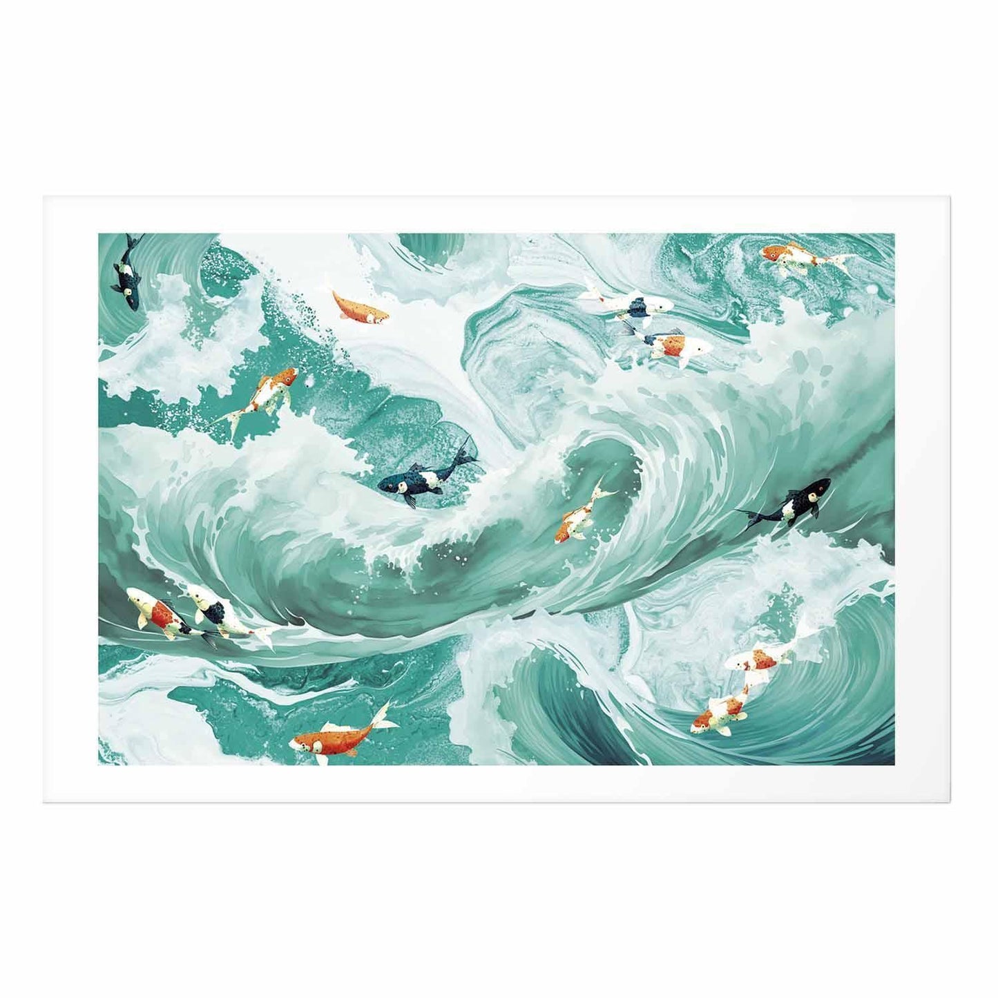 Poster - Fish and Waves