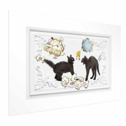 Poster - Cat Fight Artgeist