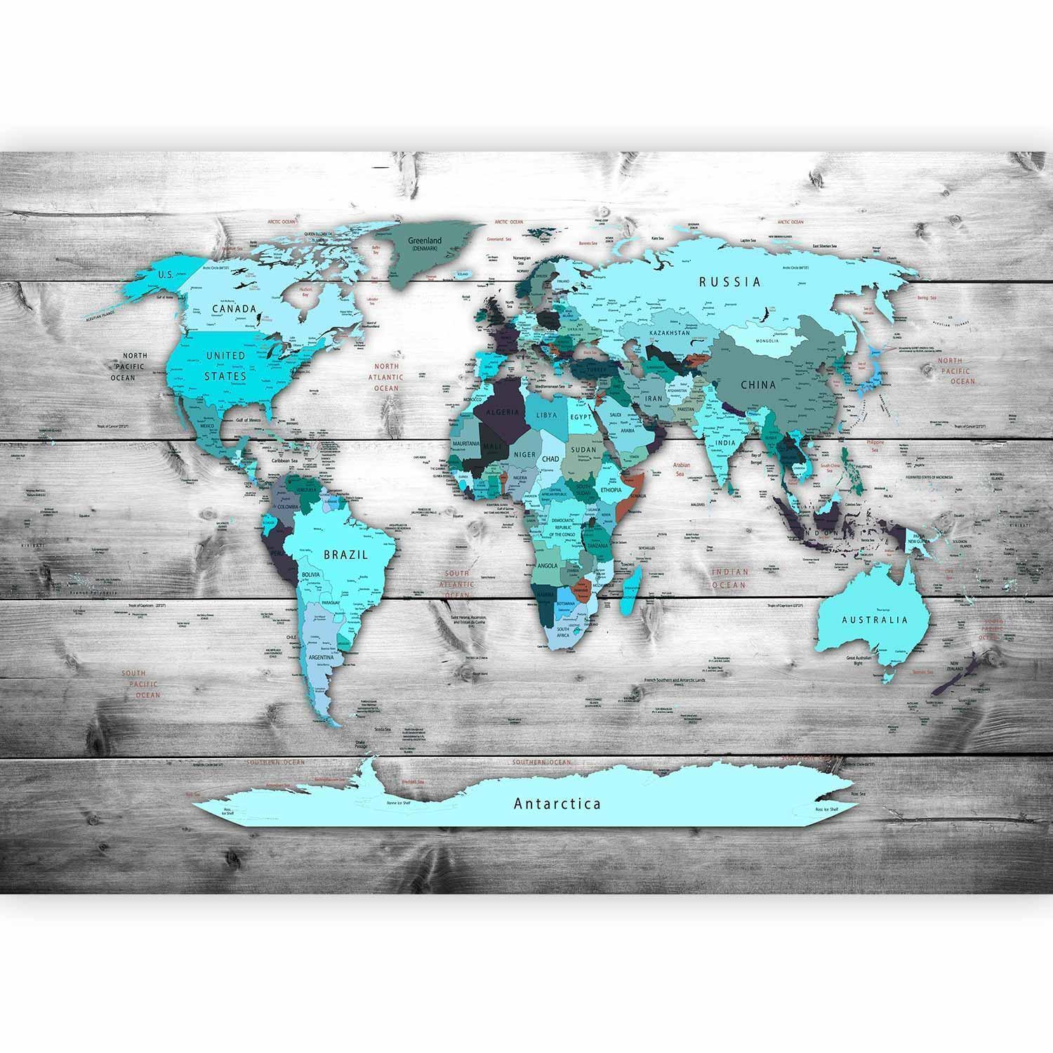 Weltkarte Wandbild

