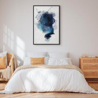 Leinwandbild - Blue Memory (1 Part) Vertical