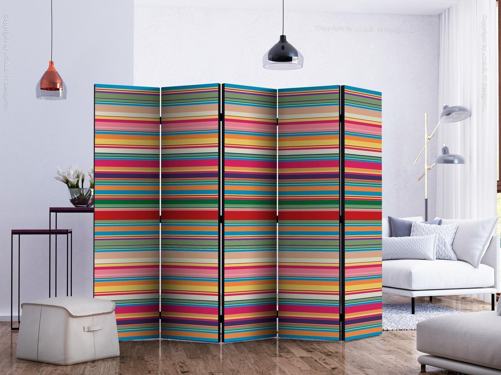 Paravent - Subdued stripes II Artgeist