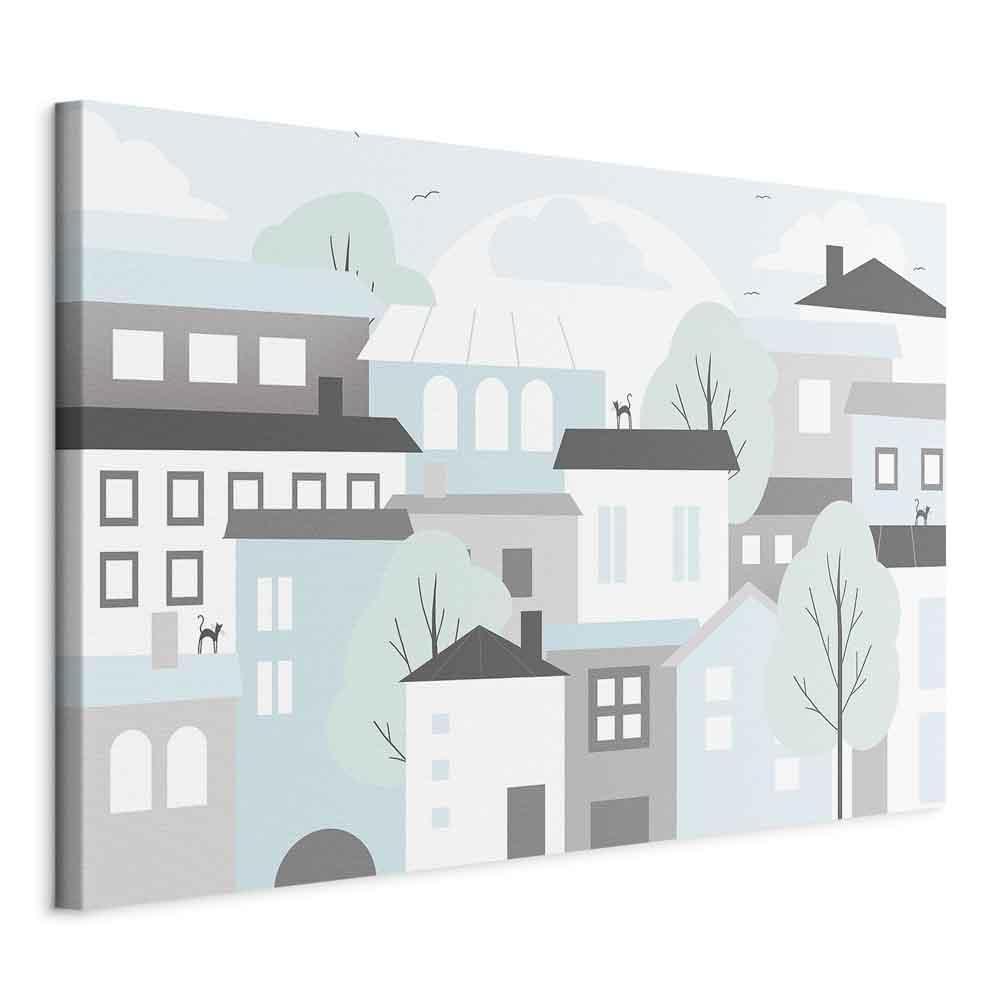 Leinwandbild - Colorful Town (1 Part) Wide