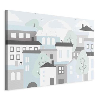 Leinwandbild - Colorful Town (1 Part) Wide