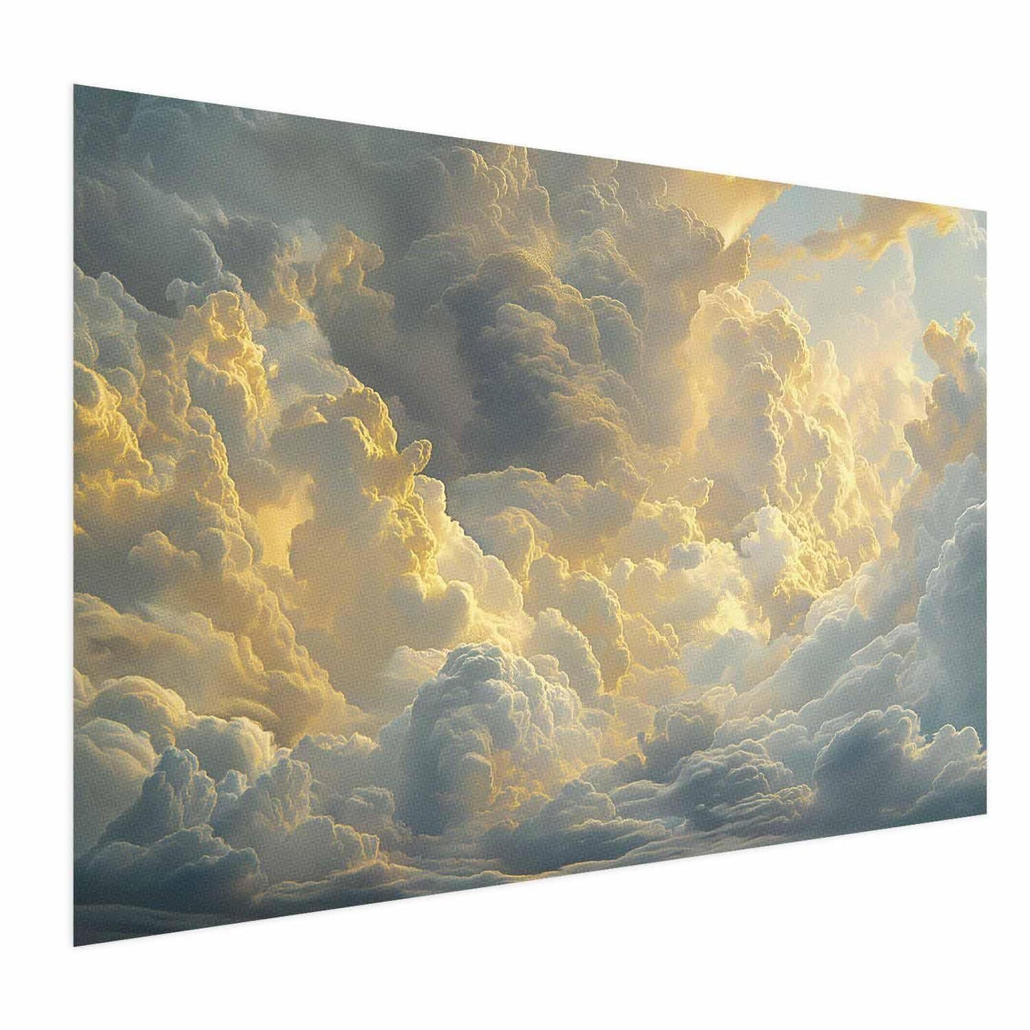 Poster - Last Breath of the Day: Clouds Illuminated by Evening Glow Artgeist
