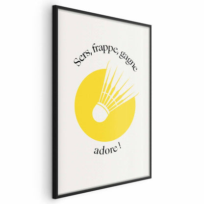 Poster - Shuttlecock Against the Yellow Sun