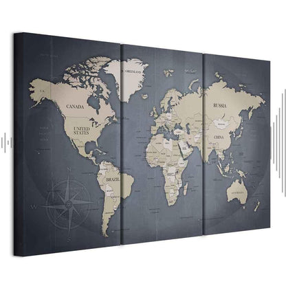 Leinwandbild - Anthracitic World