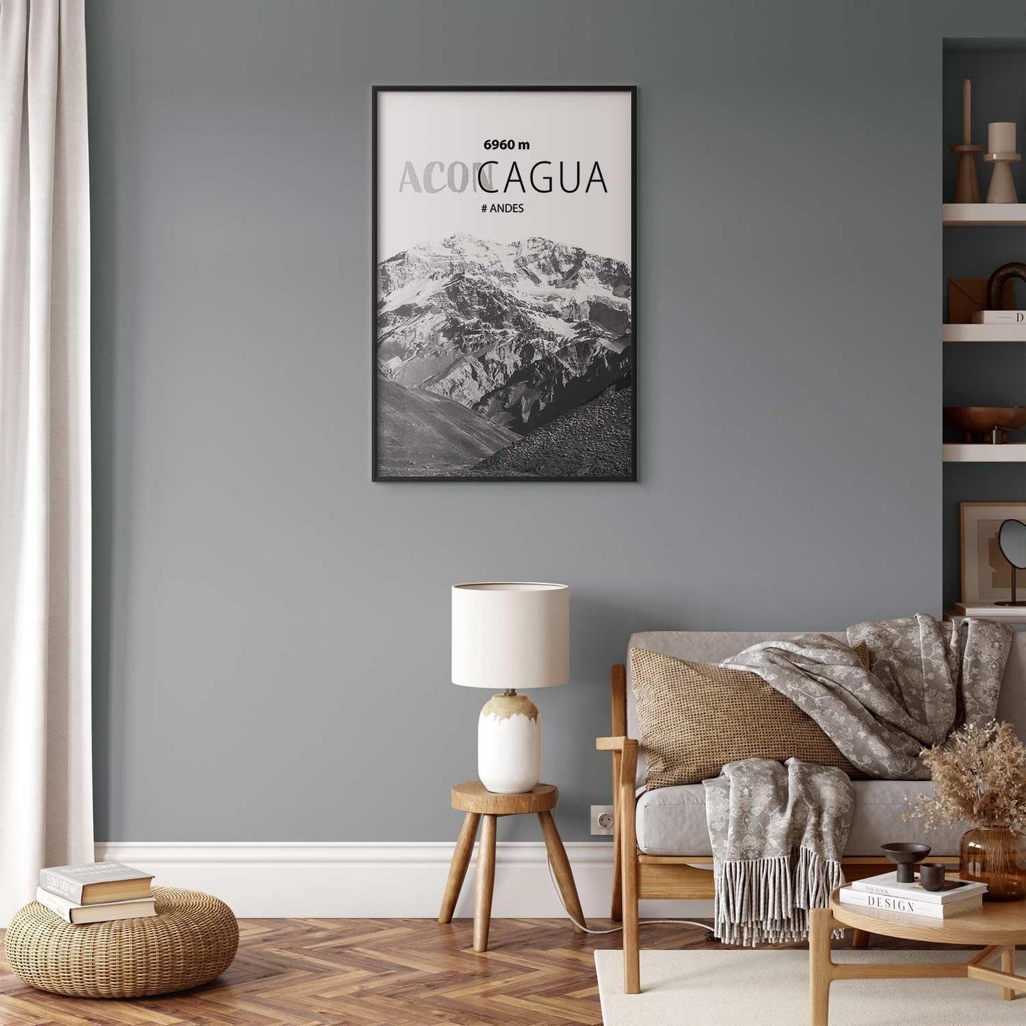 Poster - The majestic peak of Aconcagua mountain crown mountain landscape