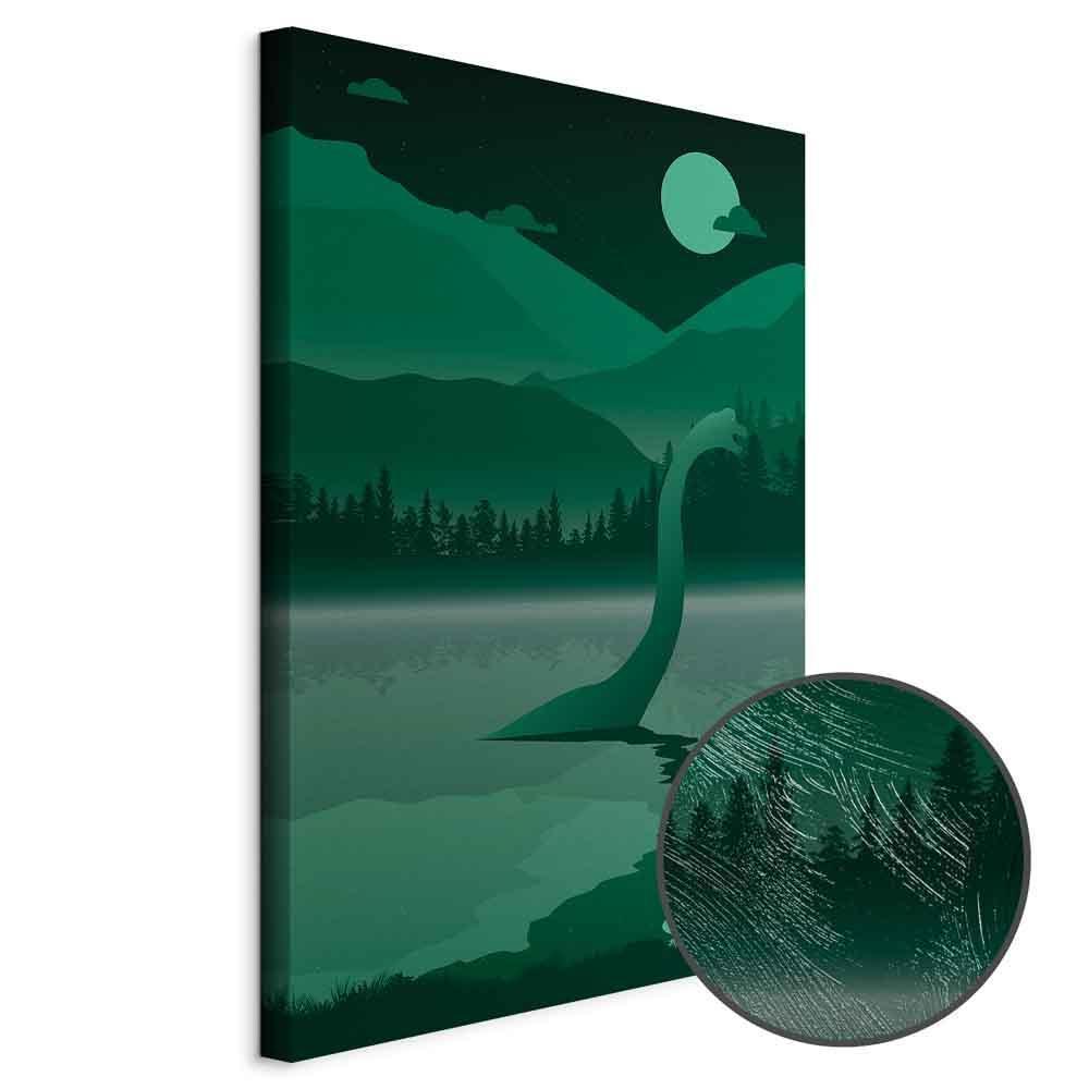 Leinwandbild Loch Ness – Mystische Landschaft im Hochformat